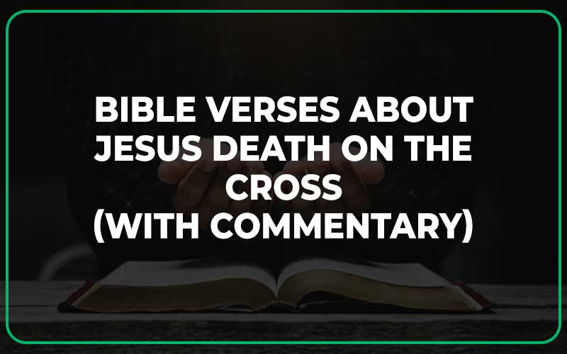 Bible Verses About Jesus Death On The Cross