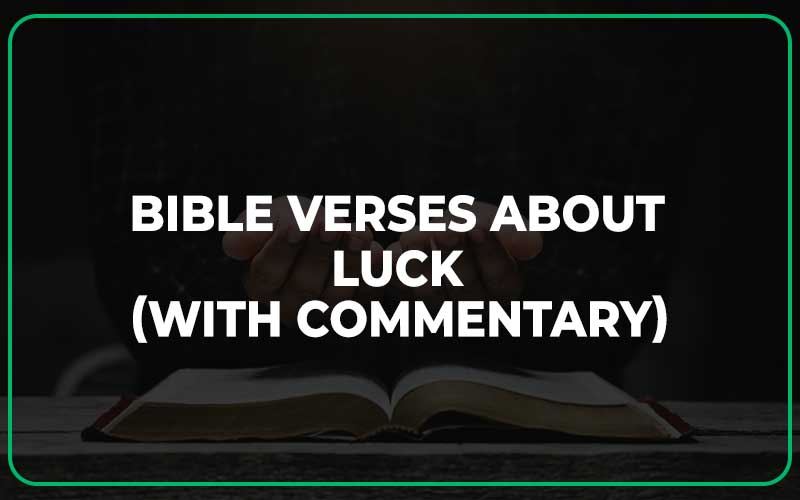 Bible Verses About Luck