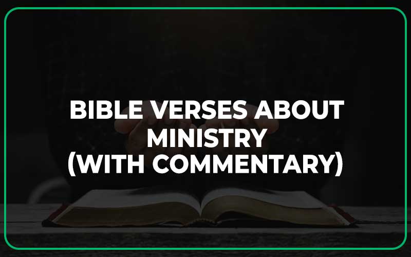 Bible Verses About Ministry