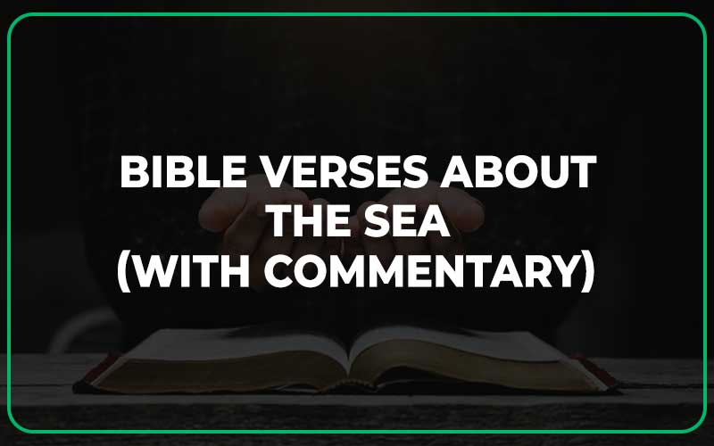 Bible Verses About The Sea