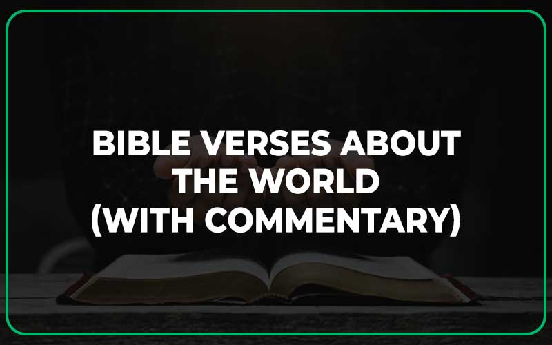 Bible Verses About The World