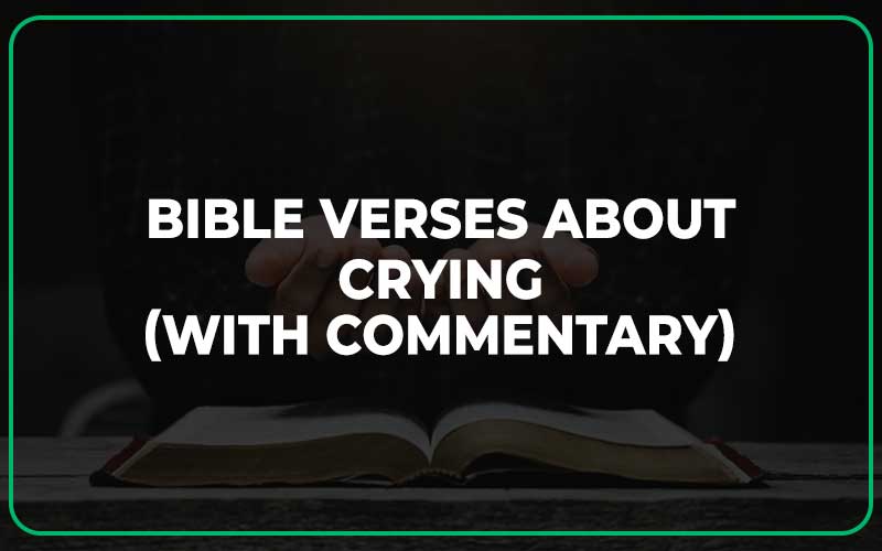 Bible Verses About Crying