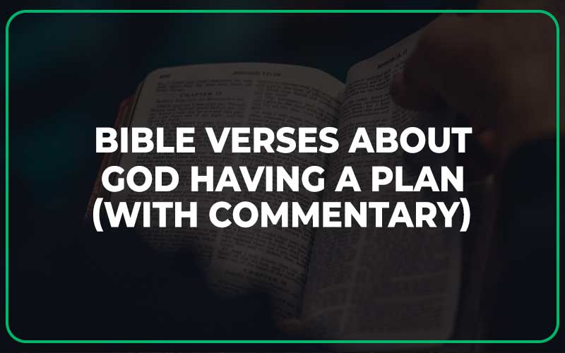 Bible Verses About God Having A Plan