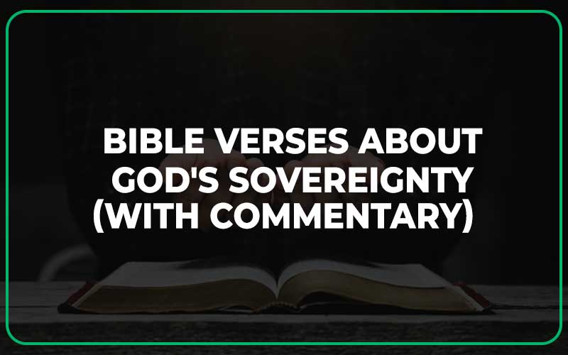 Bible Verses About God's Sovereignty