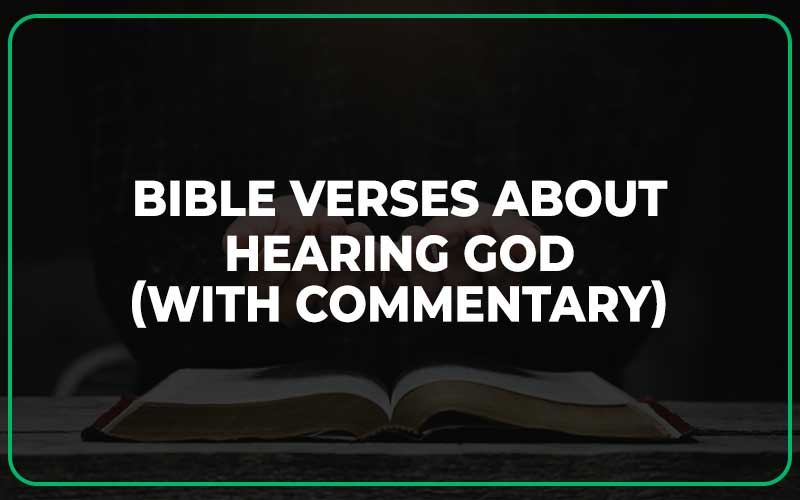 Bible Verses About Hearing God