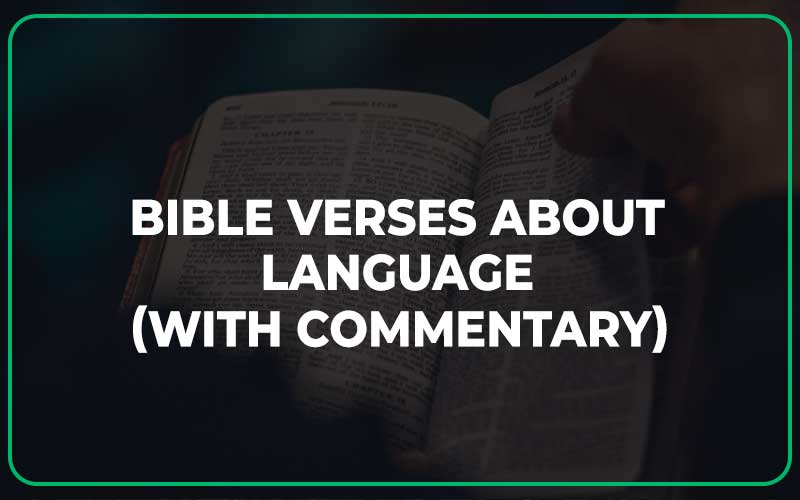 Bible Verses About Language