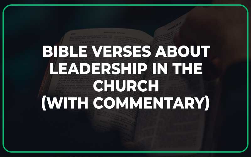 Bible Verses About Leadership In The Church