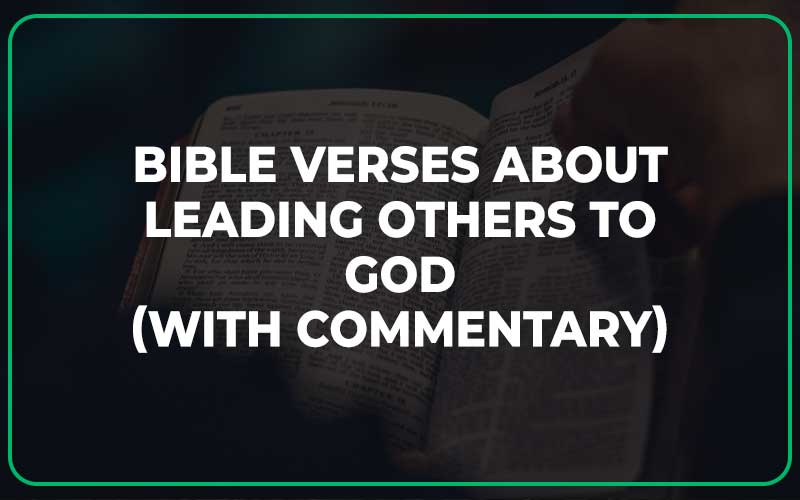 Bible Verses About Leading Others To God