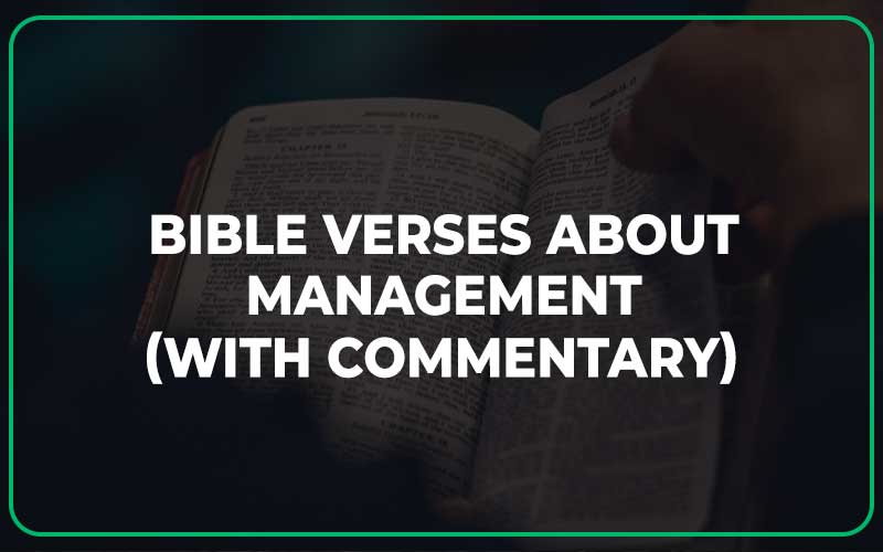 Bible Verses About Management