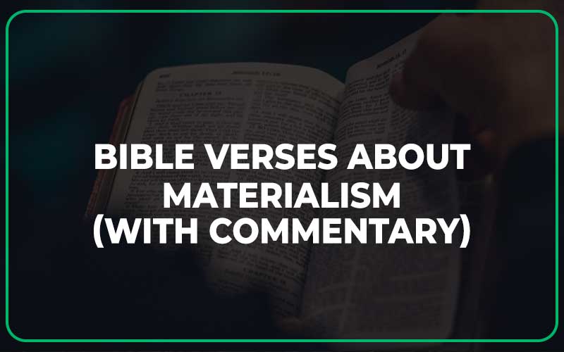 Bible Verses About Materialism