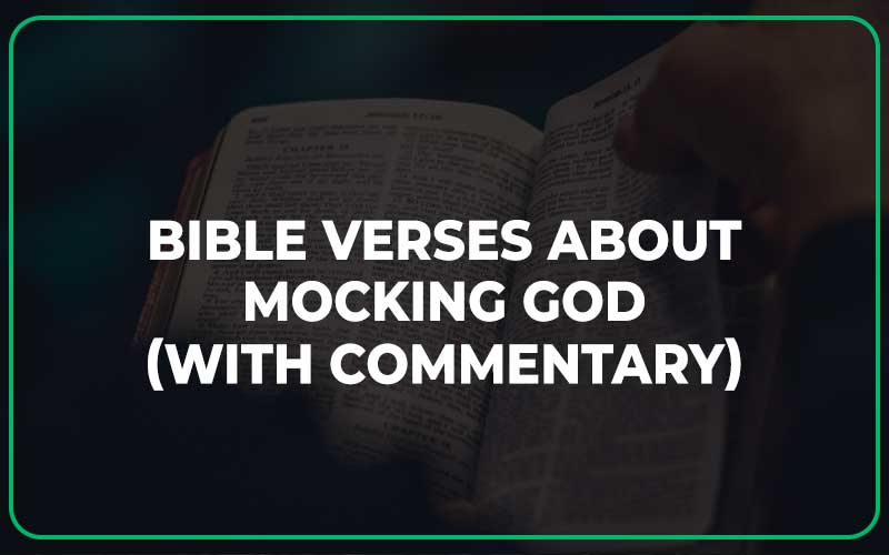 Bible Verses About Mocking God