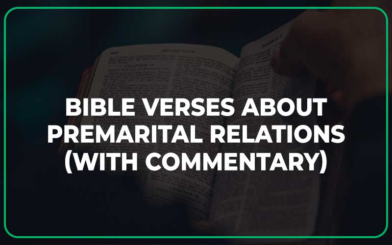 Bible Verses About Premarital Relations