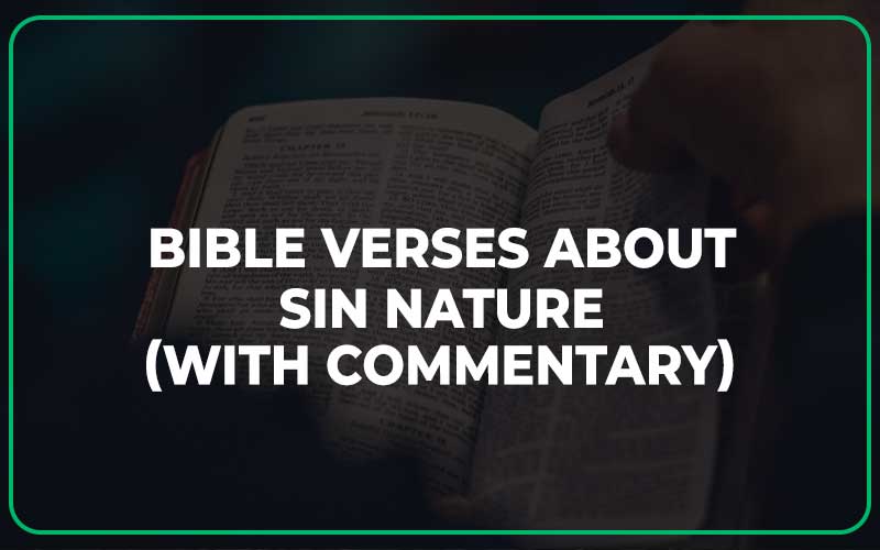 Bible Verses About Sin Nature