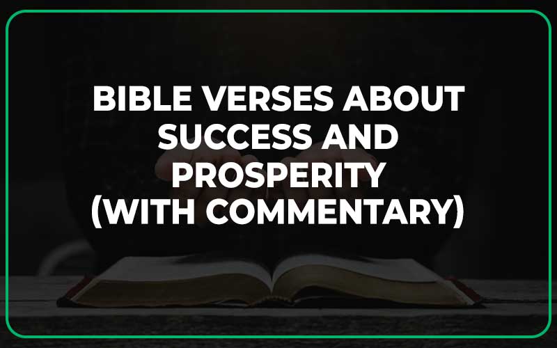 Bible Verses About Success And Prosperity