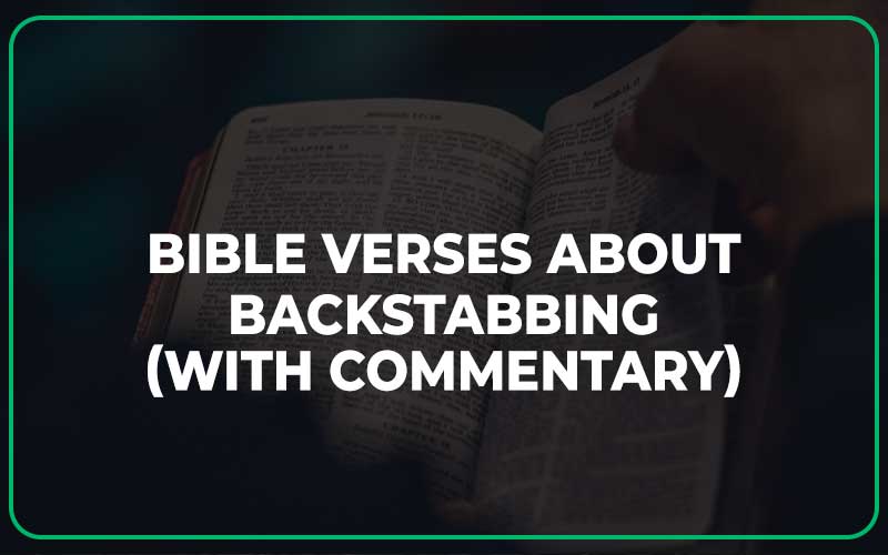 Bible Verses About Backstabbing