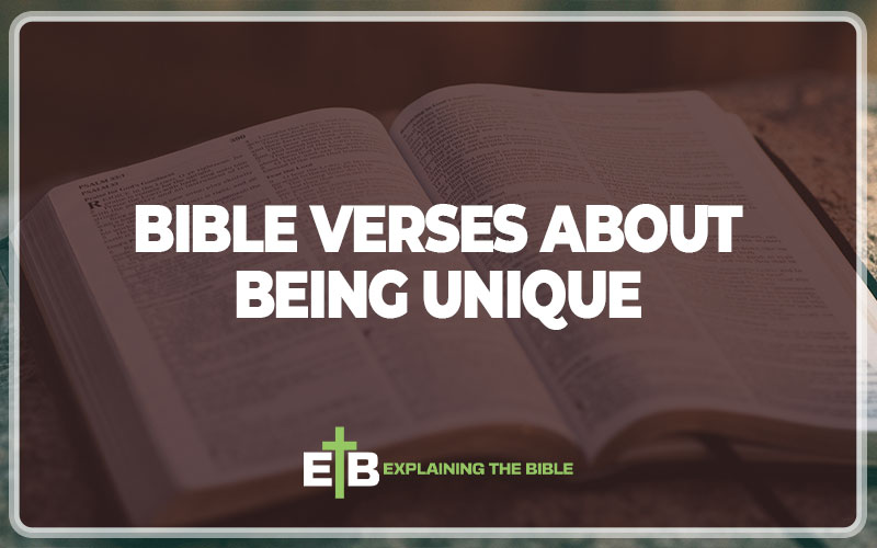 Bible Verses About Being Unique