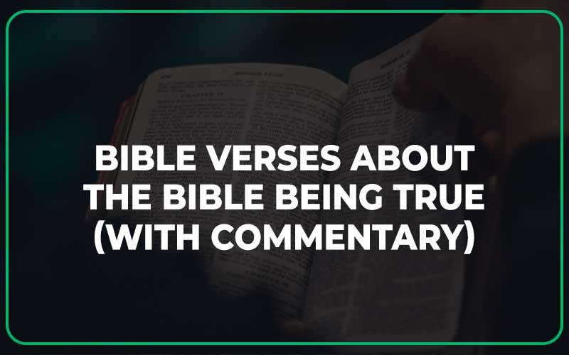 Bible Verses About The Bible Being True