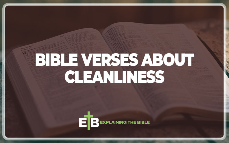 Bible Verses About Cleanliness