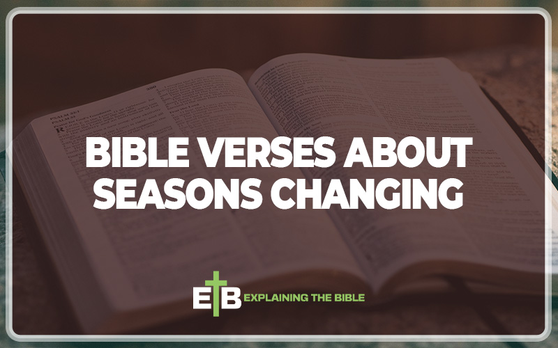 Bible Verses About Seasons Changing
