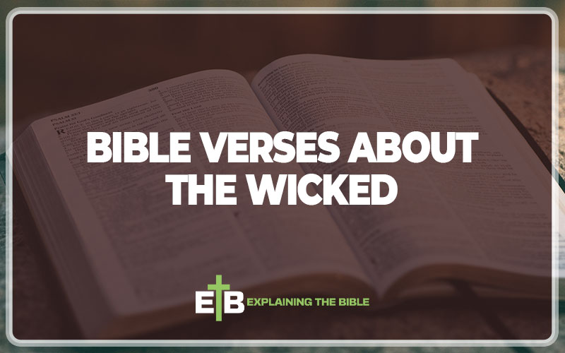 30 Important Bible Verses About The Wicked - Explaining The Bible