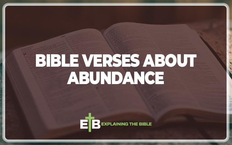 Bible Verses About Abundance