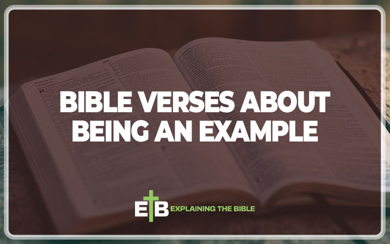 Bible Verses About Being an Example