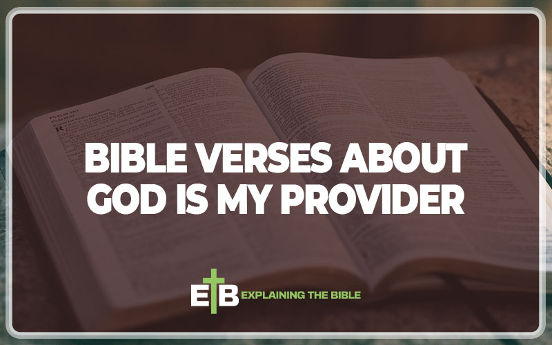 Bible Verses About God Is My Provider