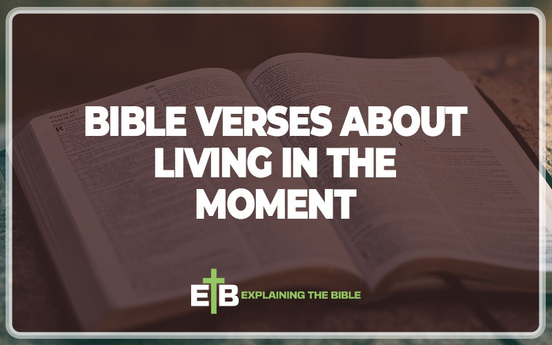 Bible Verses About Living In The Moment