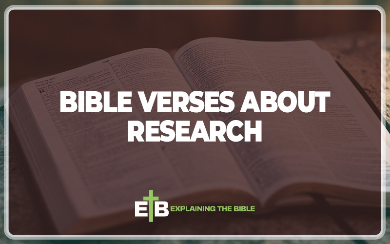 Bible Verses About Research