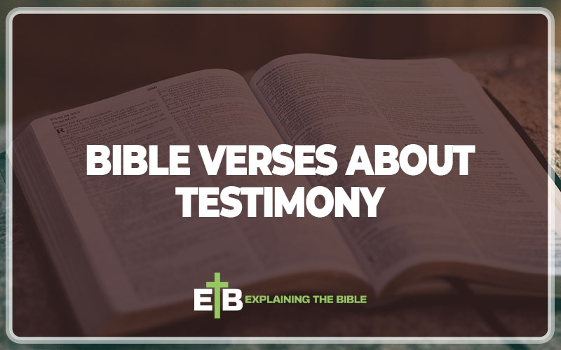 Bible Verses About Testimony