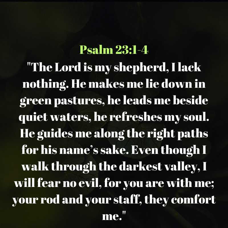 Psalm 23:1-4