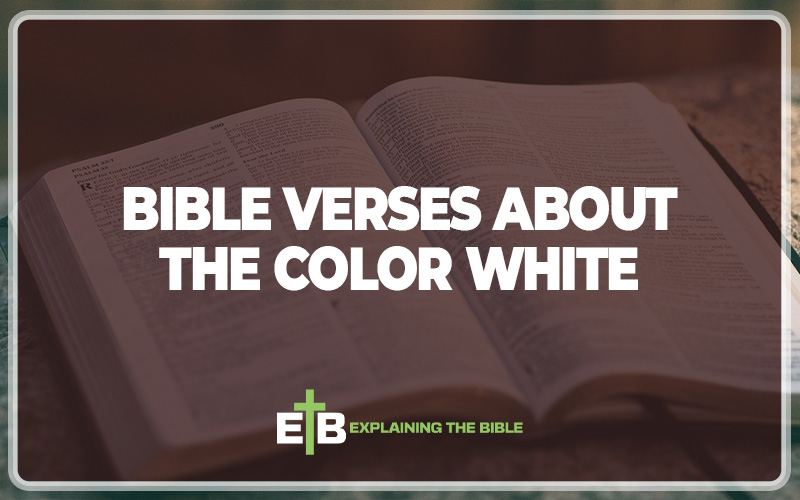 Bible Verses About The Color White