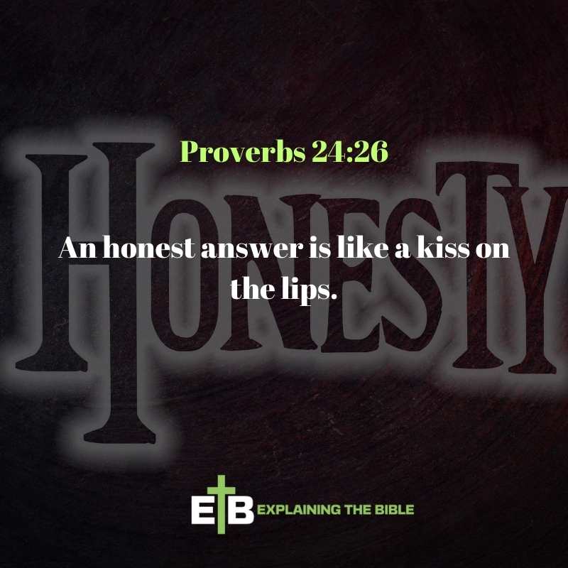 Proverbs 24:26