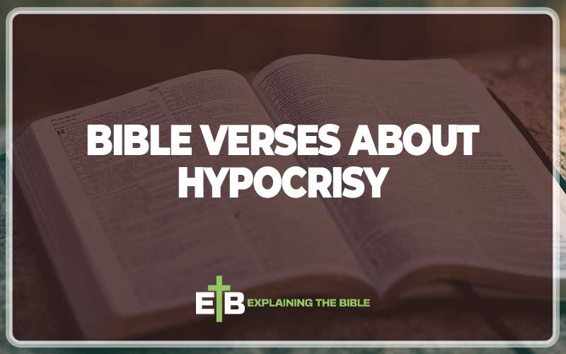 Bible Verses About Hypocrisy