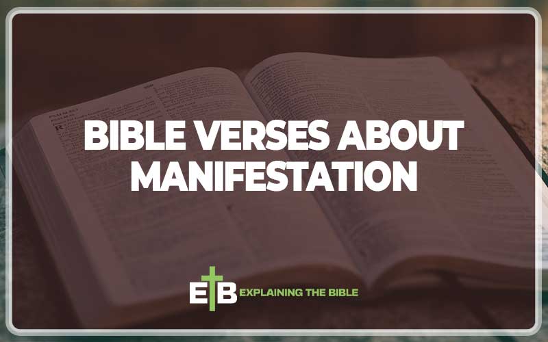 Bible Verses About Manifestation