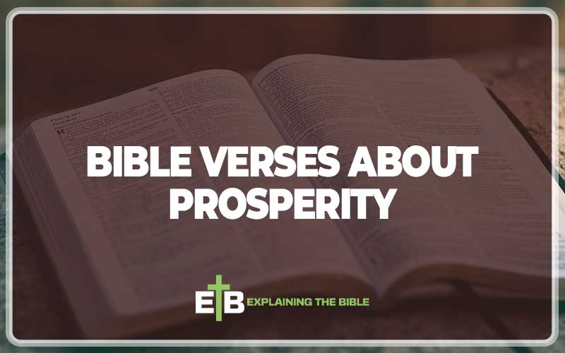 Bible Verses About Prosperity