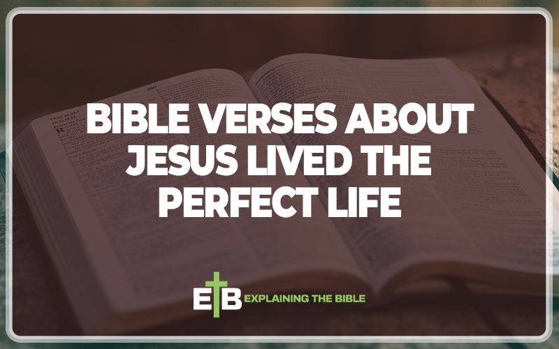 Bible Verses about Jesus Lived the Perfect Life