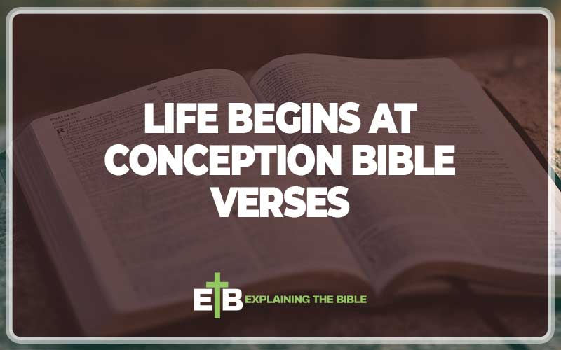 Life Begins at Conception Bible Verses