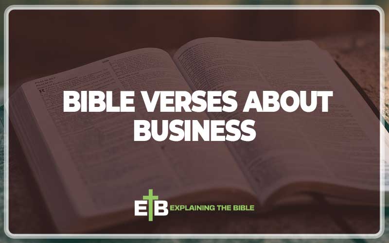 Bible Verses About Business