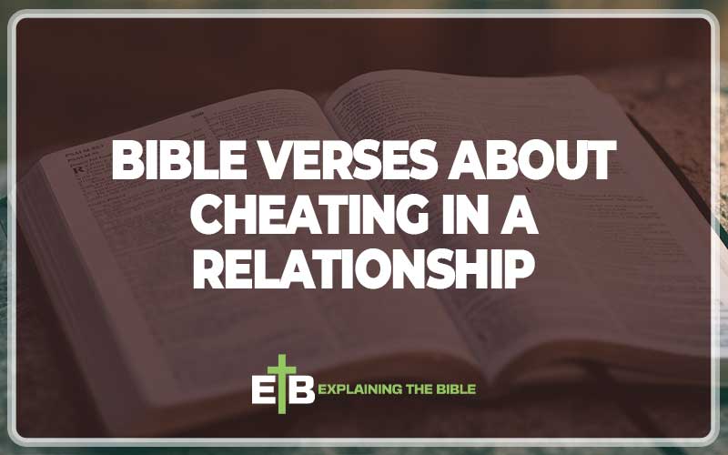 Bible Verses About Cheating In A Relationship