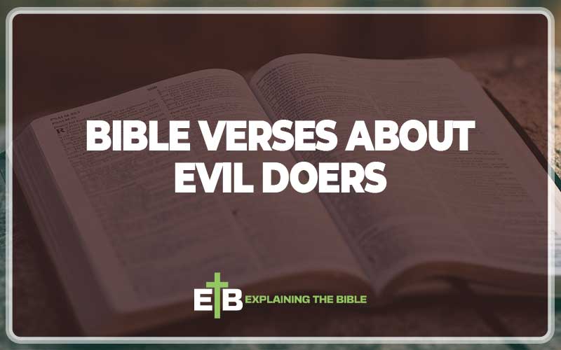 Bible Verses About Evil Doers