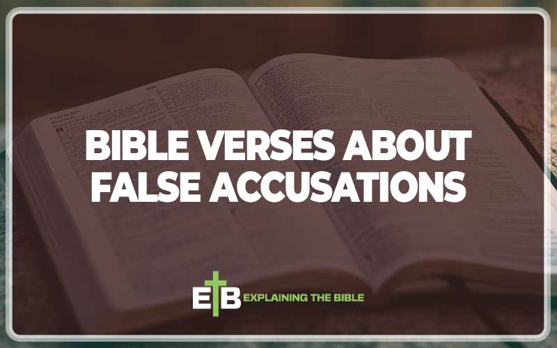 Bible Verses About False Accusations