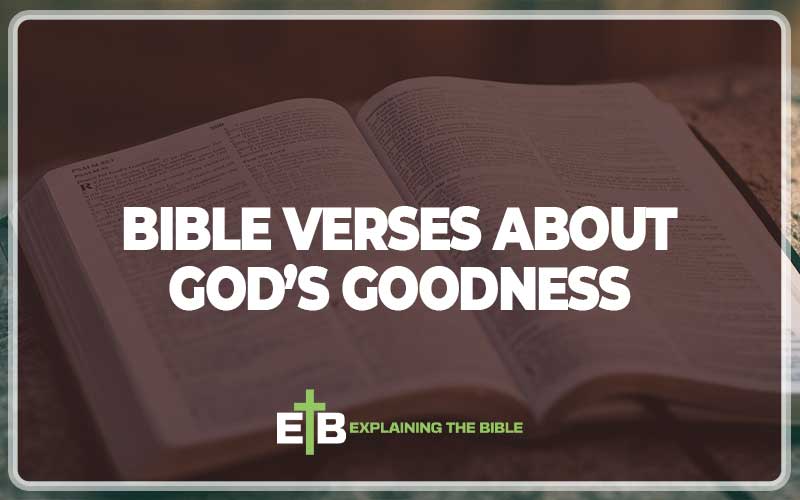 Bible Verses About God’s Goodness