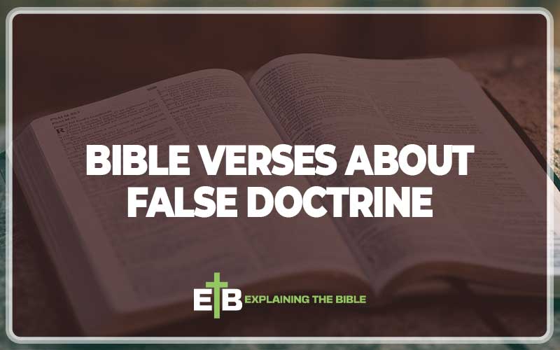 Bible Verses About False Doctrine