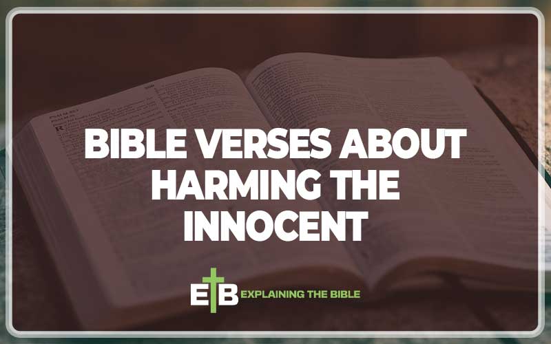 Bible Verses About Harming The Innocent