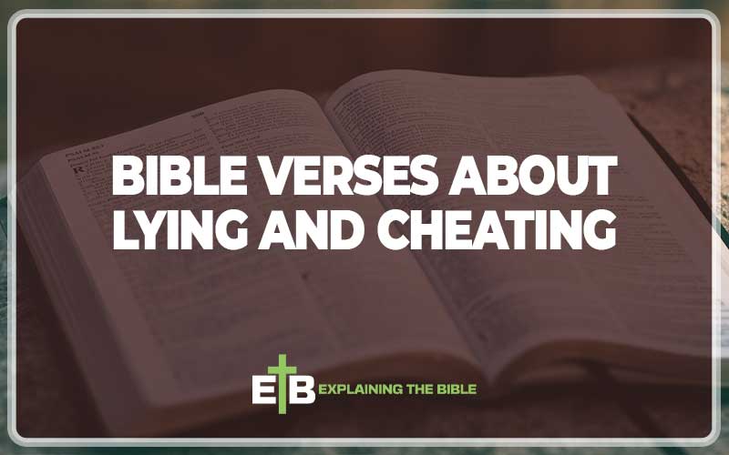 Bible Verses About Lying And Cheating