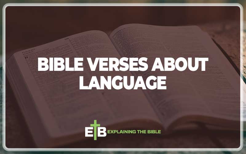 Bible Verses About Language